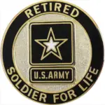 U.S. Army Retired Lapel Button