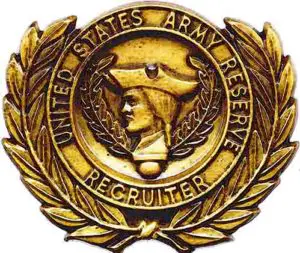 United States Army Reserve Recruiter Identification Badge